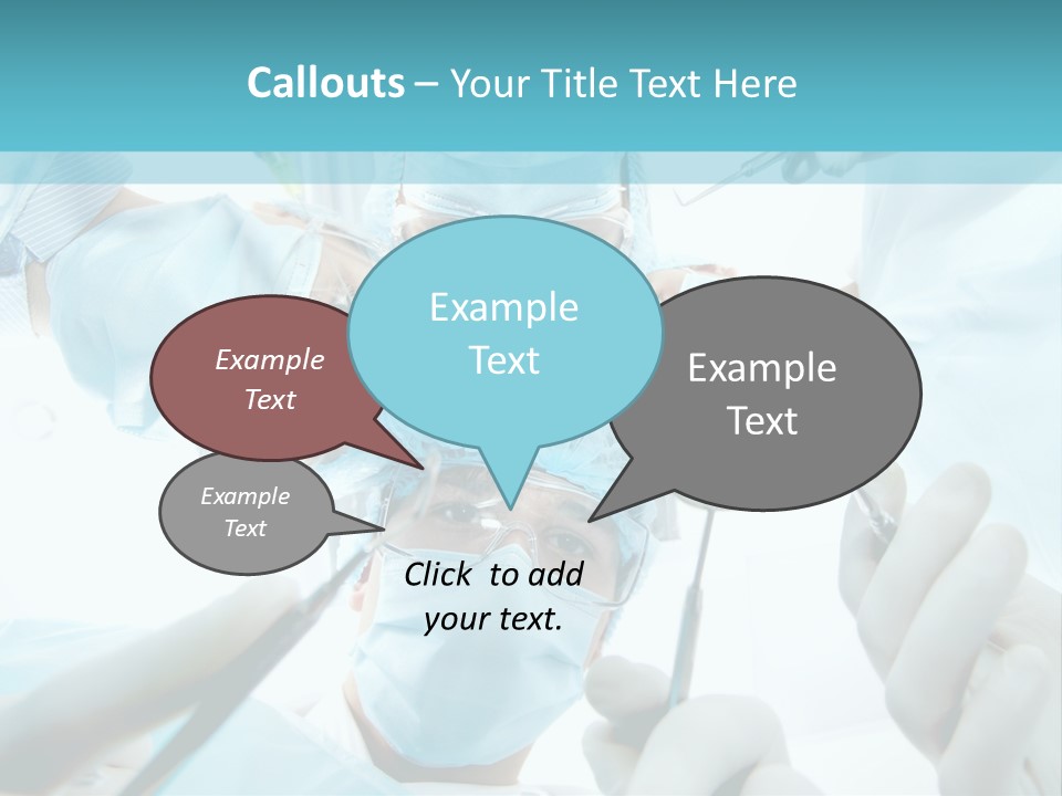 A Group Of Surgeons In A Operating Room PowerPoint Template