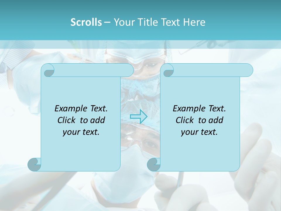 A Group Of Surgeons In A Operating Room PowerPoint Template