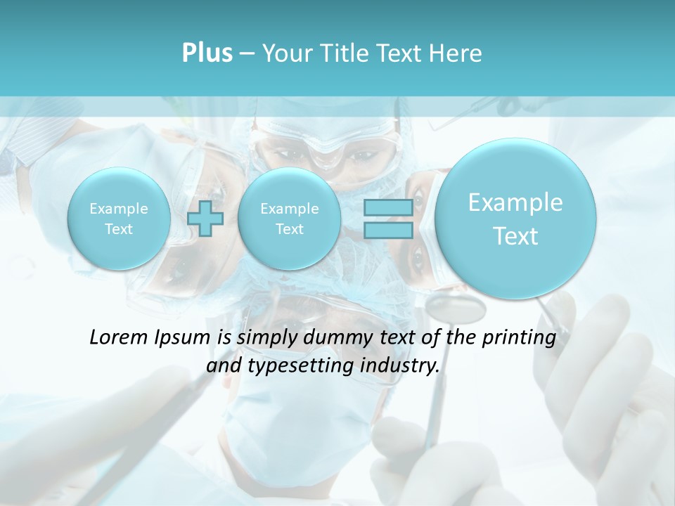 A Group Of Surgeons In A Operating Room PowerPoint Template