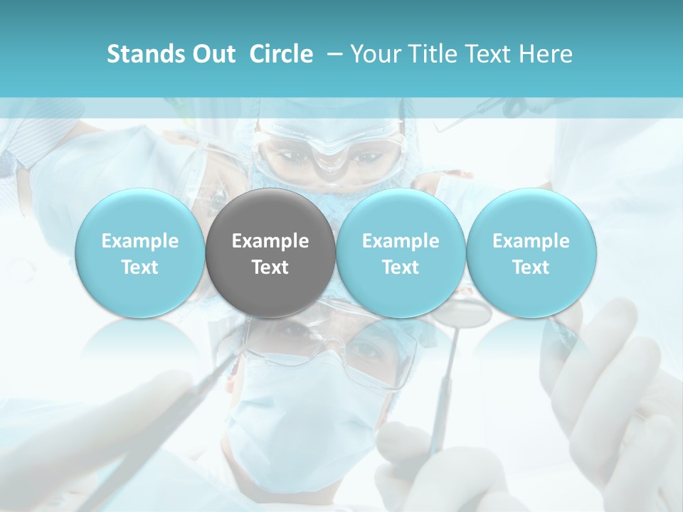 A Group Of Surgeons In A Operating Room PowerPoint Template