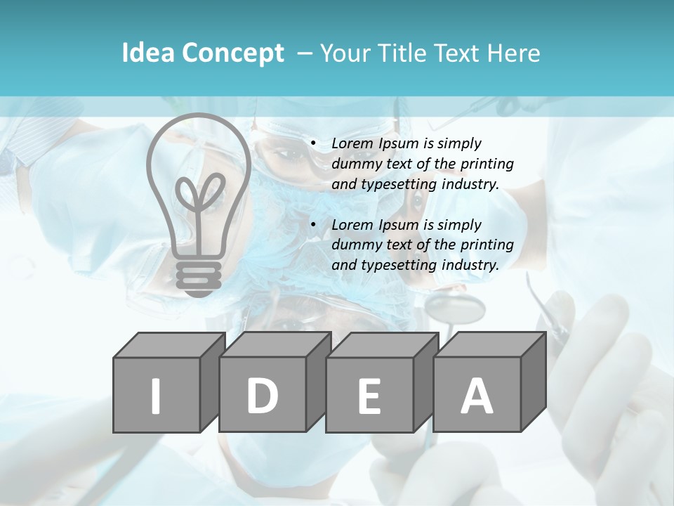 A Group Of Surgeons In A Operating Room PowerPoint Template