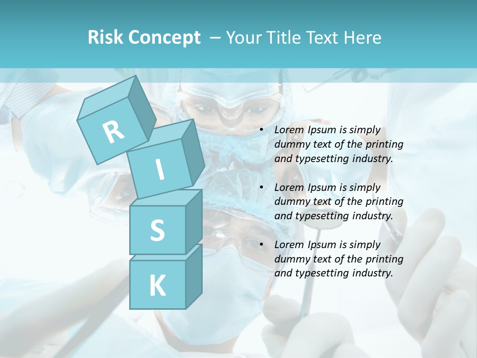A Group Of Surgeons In A Operating Room PowerPoint Template