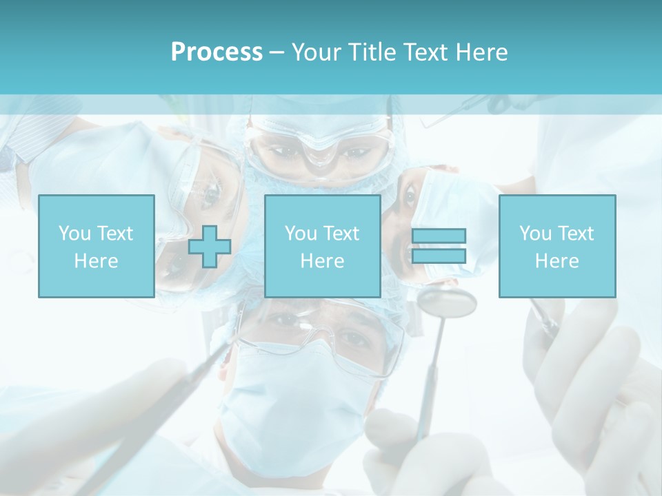 A Group Of Surgeons In A Operating Room PowerPoint Template
