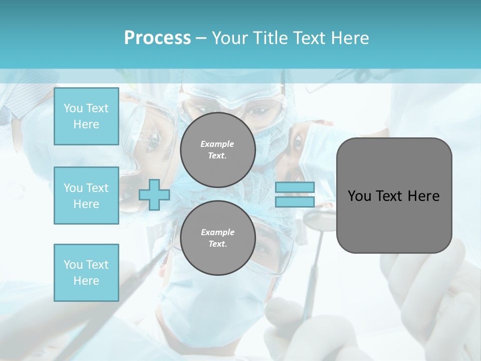 A Group Of Surgeons In A Operating Room PowerPoint Template