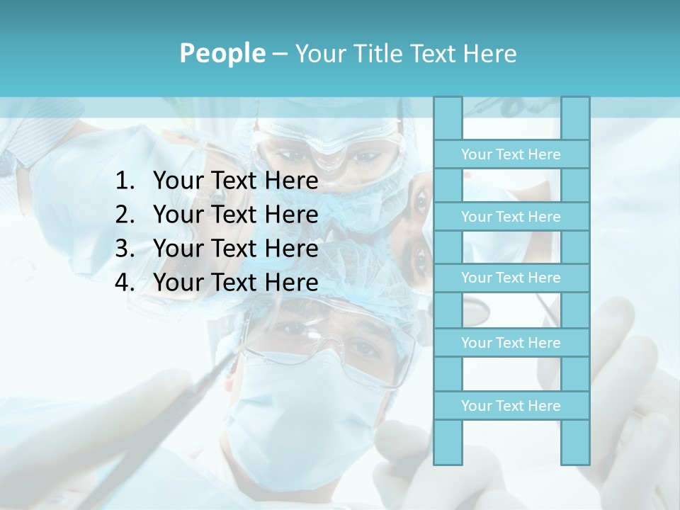 A Group Of Surgeons In A Operating Room PowerPoint Template