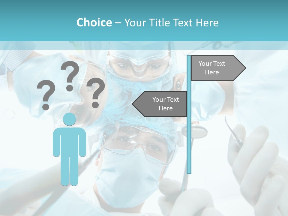 A Group Of Surgeons In A Operating Room PowerPoint Template