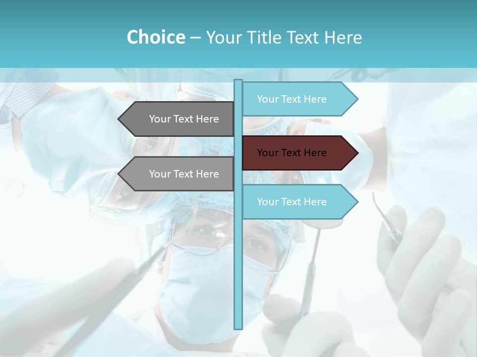 A Group Of Surgeons In A Operating Room PowerPoint Template