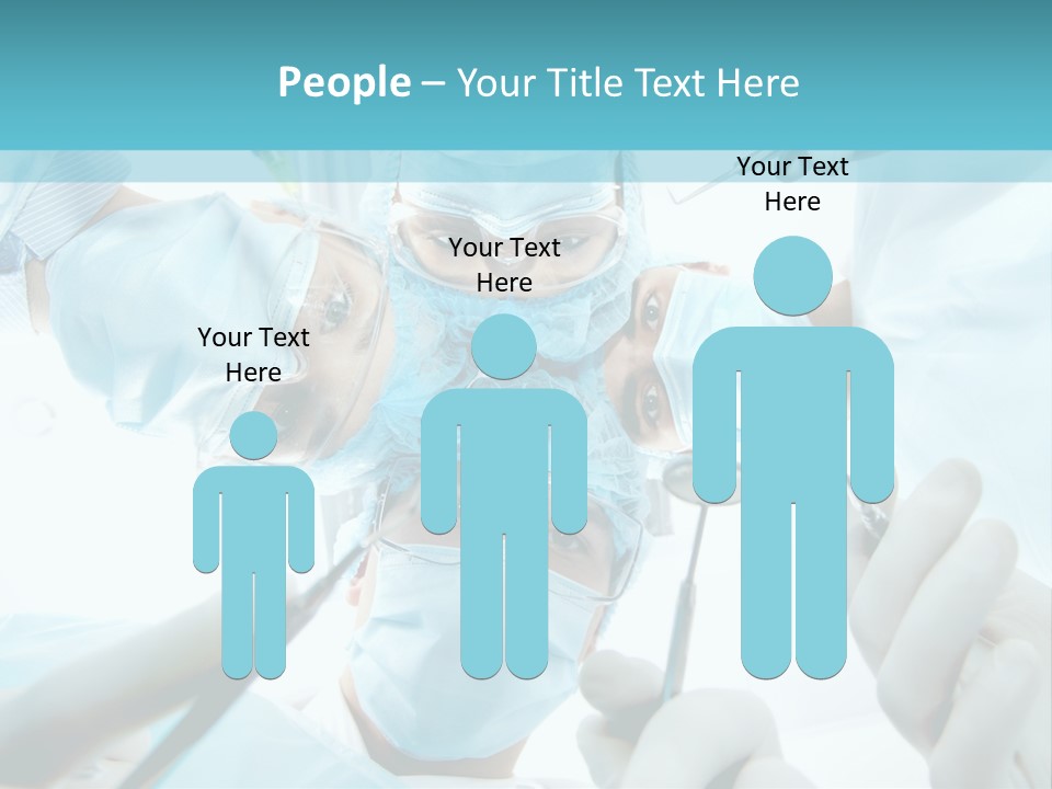 A Group Of Surgeons In A Operating Room PowerPoint Template