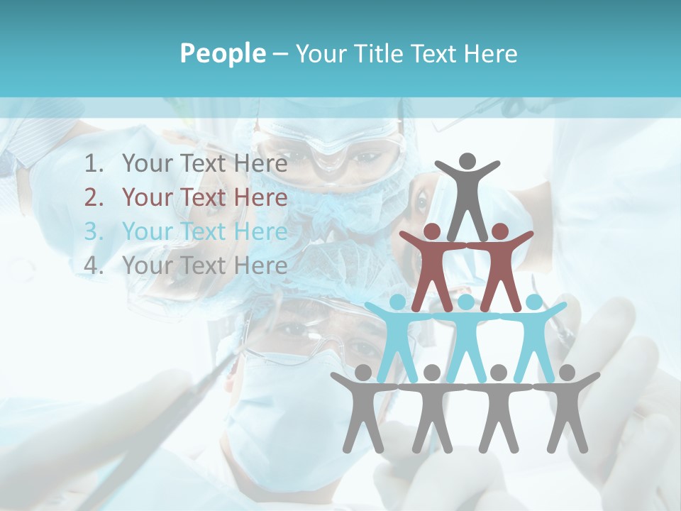 A Group Of Surgeons In A Operating Room PowerPoint Template