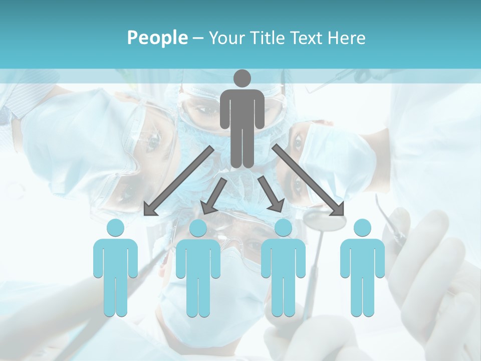 A Group Of Surgeons In A Operating Room PowerPoint Template