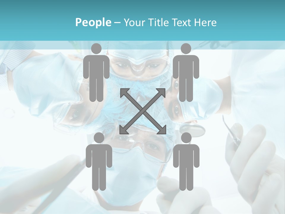 A Group Of Surgeons In A Operating Room PowerPoint Template