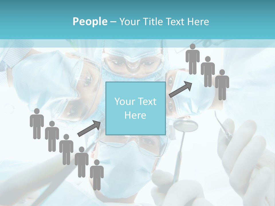 A Group Of Surgeons In A Operating Room PowerPoint Template