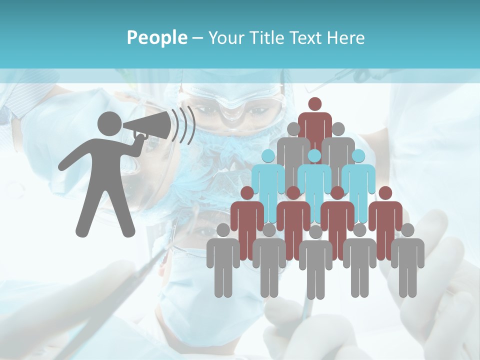 A Group Of Surgeons In A Operating Room PowerPoint Template