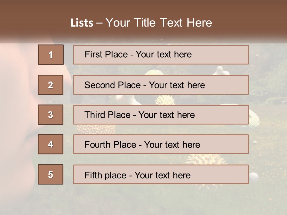 A Woman Is Looking At A Field Of Flowers PowerPoint Template