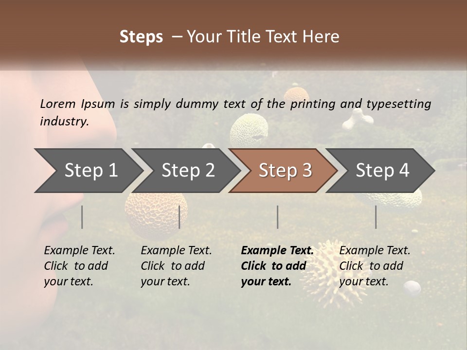 A Woman Is Looking At A Field Of Flowers PowerPoint Template
