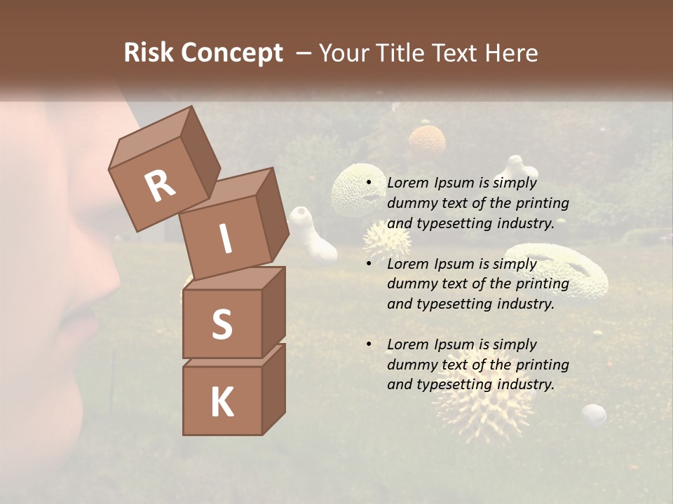 A Woman Is Looking At A Field Of Flowers PowerPoint Template