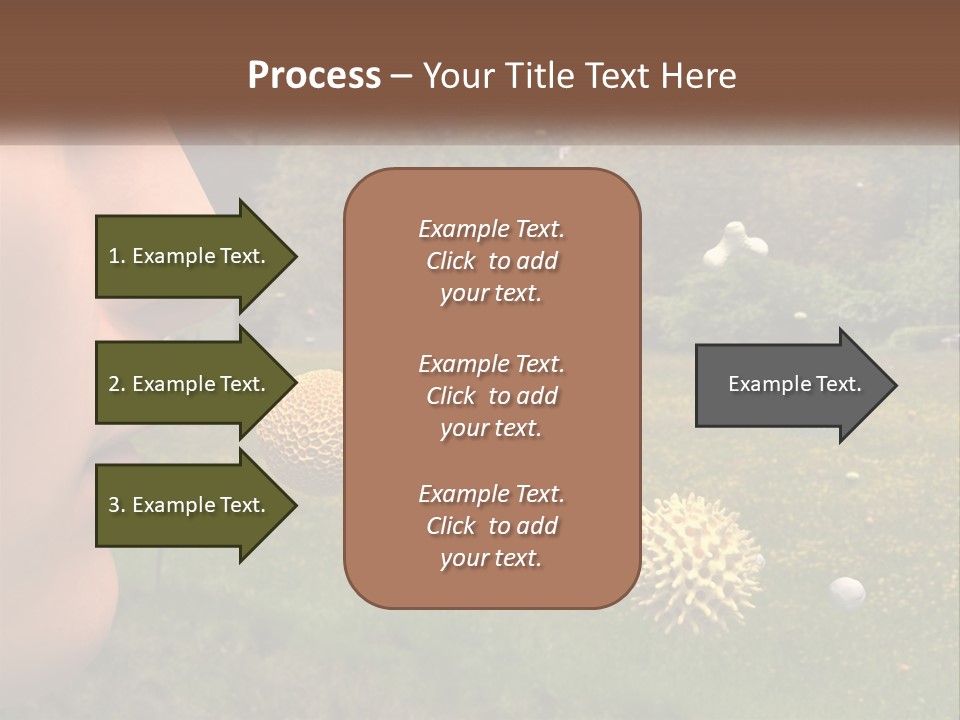 A Woman Is Looking At A Field Of Flowers PowerPoint Template