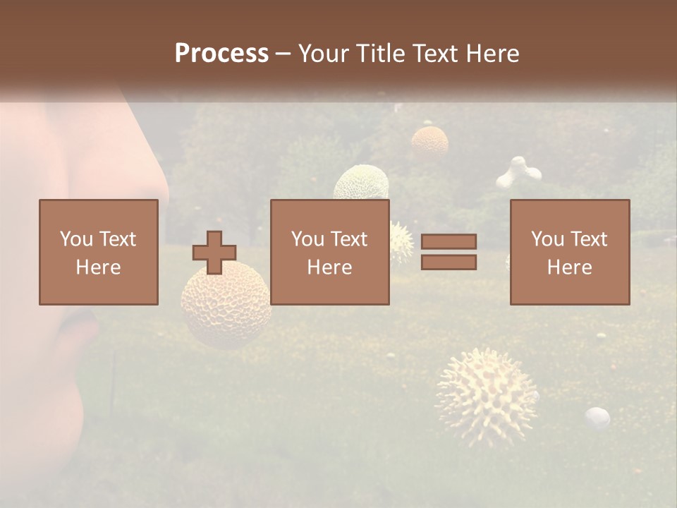 A Woman Is Looking At A Field Of Flowers PowerPoint Template
