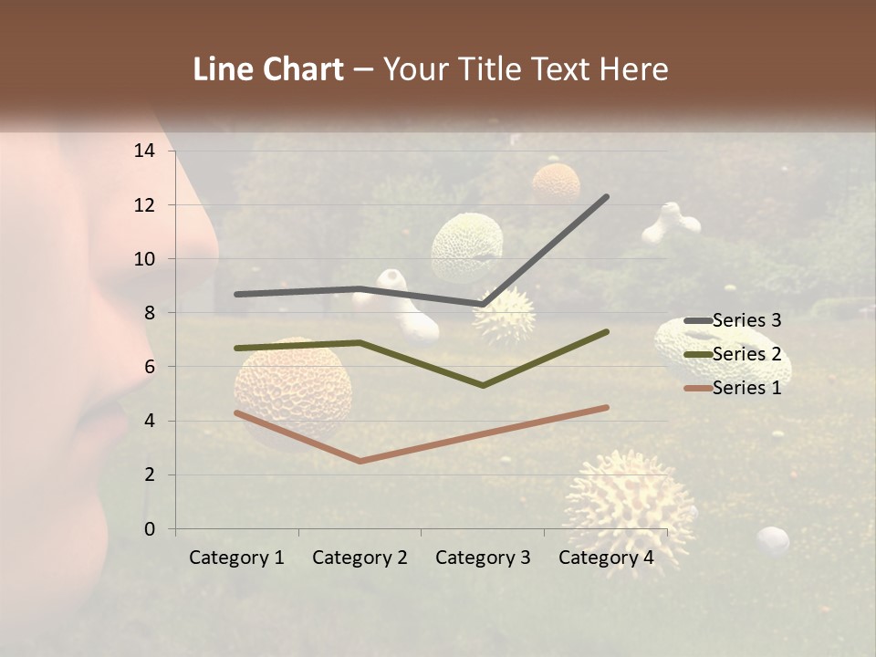 A Woman Is Looking At A Field Of Flowers PowerPoint Template