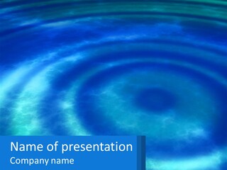 A Blue Swirl Powerpoint Presentation Is Shown PowerPoint Template