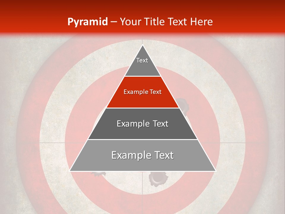 A Red And White Bulls Eye Powerpoint Presentation PowerPoint Template