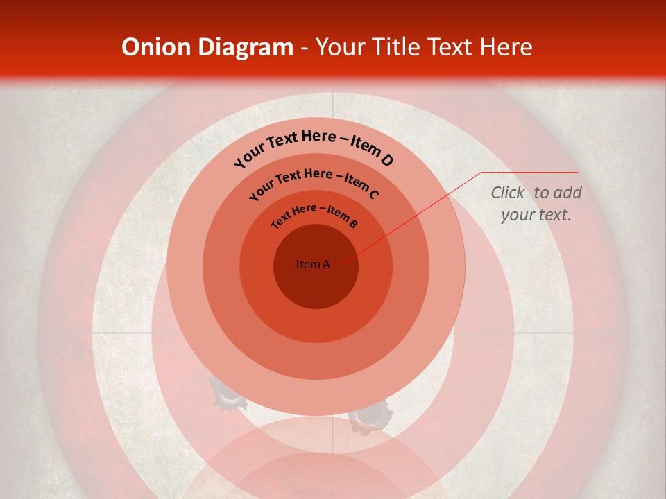 A Red And White Bulls Eye Powerpoint Presentation PowerPoint Template