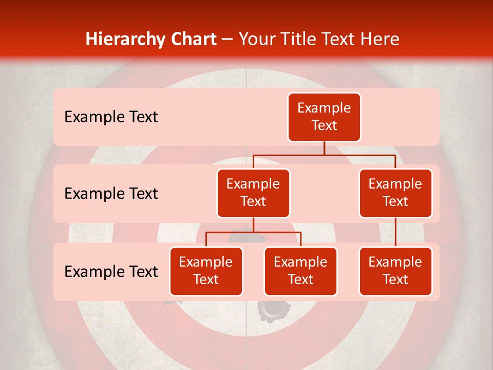 A Red And White Bulls Eye Powerpoint Presentation PowerPoint Template