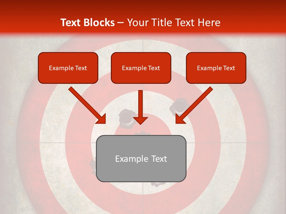 A Red And White Bulls Eye Powerpoint Presentation PowerPoint Template
