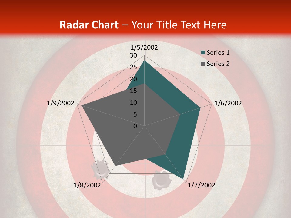 A Red And White Bulls Eye Powerpoint Presentation PowerPoint Template