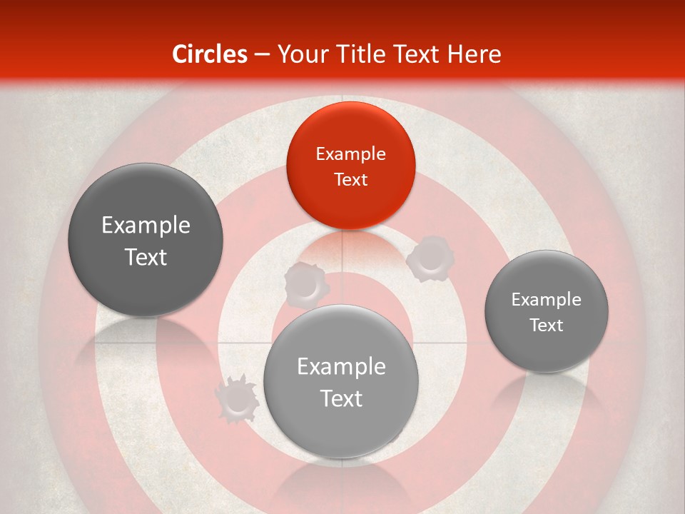 A Red And White Bulls Eye Powerpoint Presentation PowerPoint Template