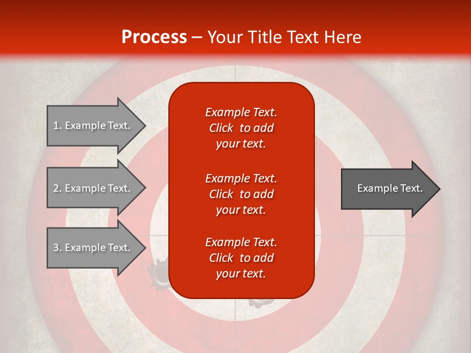 A Red And White Bulls Eye Powerpoint Presentation PowerPoint Template