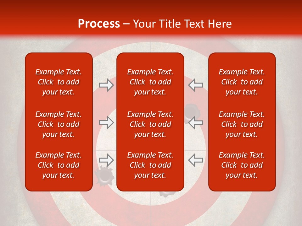 A Red And White Bulls Eye Powerpoint Presentation PowerPoint Template