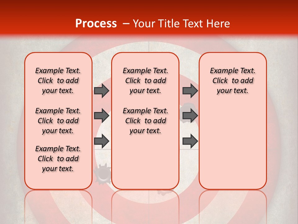 A Red And White Bulls Eye Powerpoint Presentation PowerPoint Template