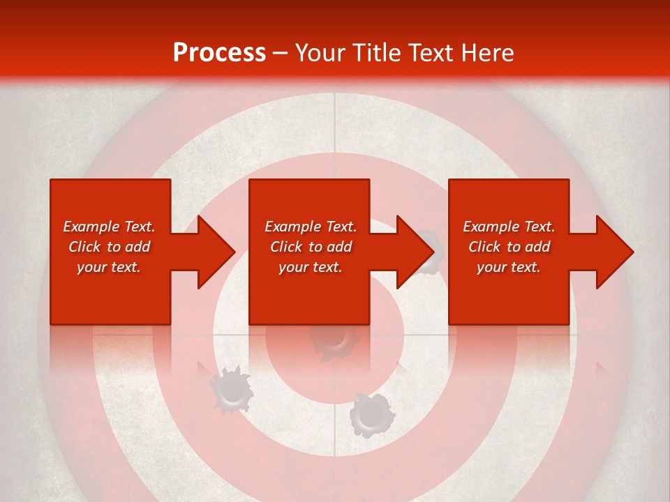 A Red And White Bulls Eye Powerpoint Presentation PowerPoint Template