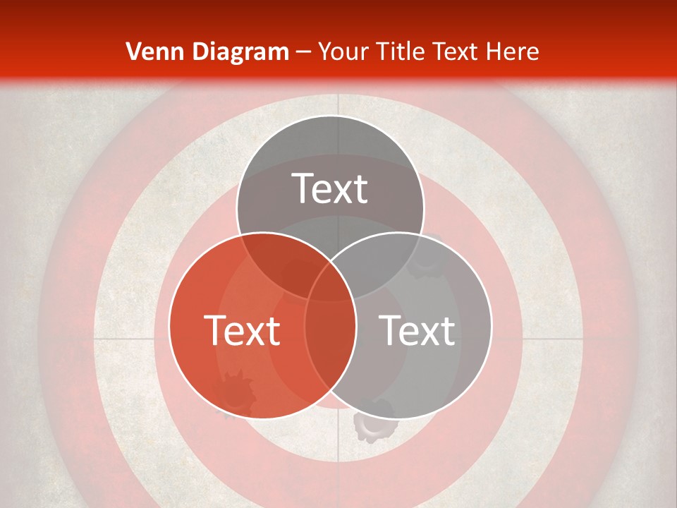 A Red And White Bulls Eye Powerpoint Presentation PowerPoint Template
