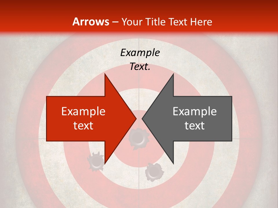 A Red And White Bulls Eye Powerpoint Presentation PowerPoint Template