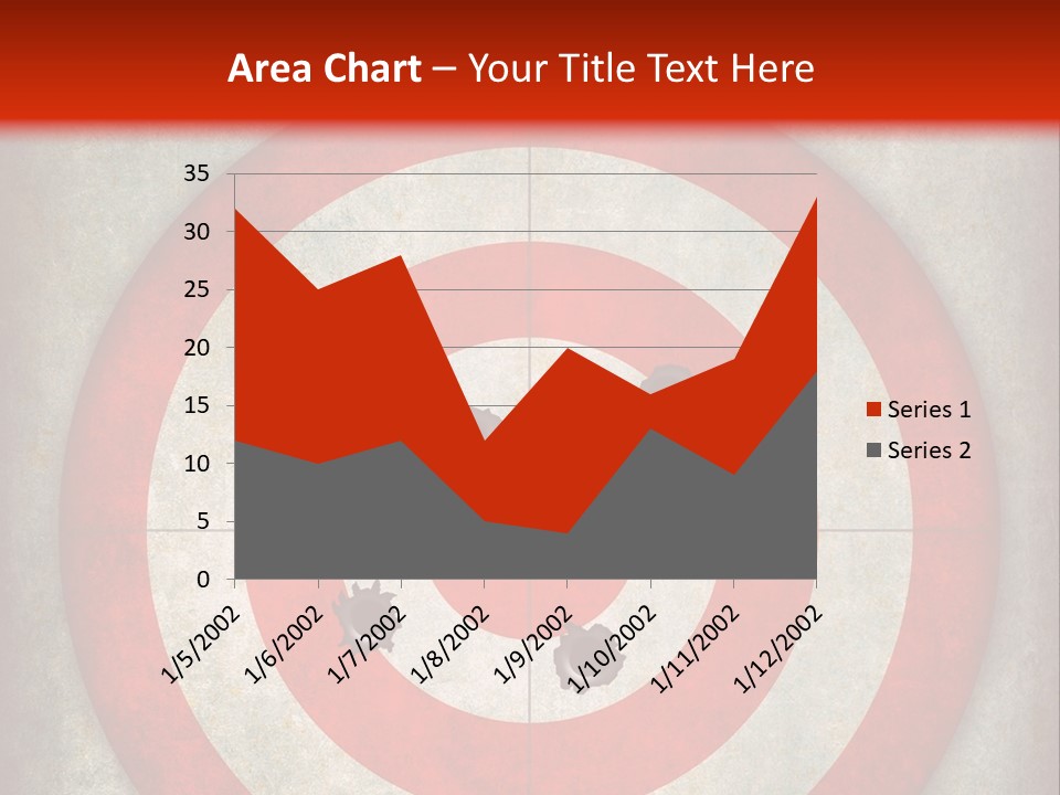 A Red And White Bulls Eye Powerpoint Presentation PowerPoint Template