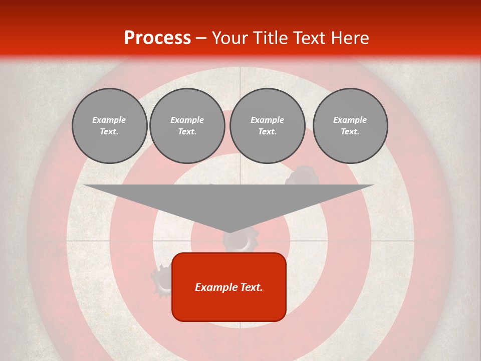 A Red And White Bulls Eye Powerpoint Presentation PowerPoint Template