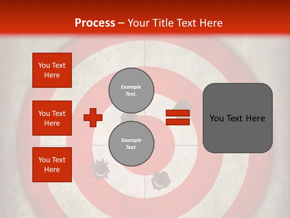 A Red And White Bulls Eye Powerpoint Presentation PowerPoint Template