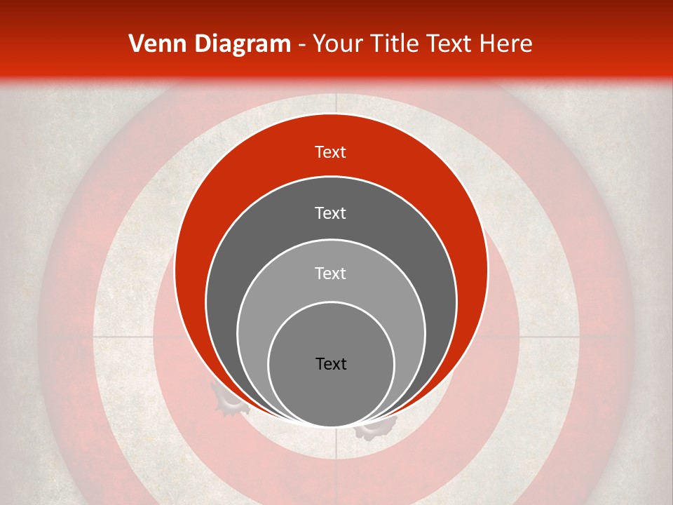 A Red And White Bulls Eye Powerpoint Presentation PowerPoint Template