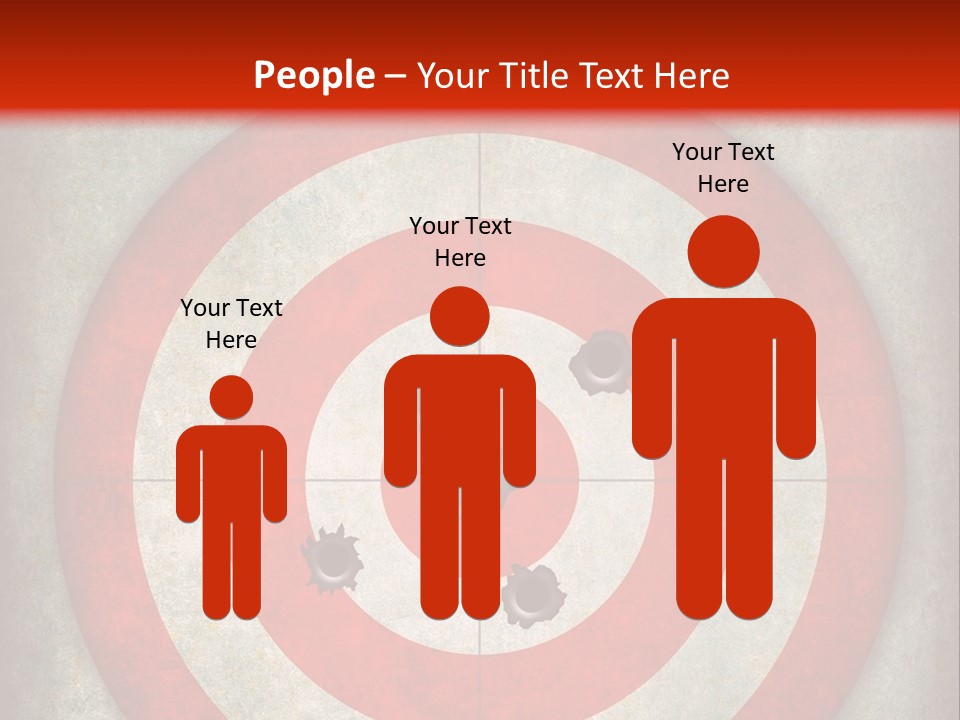 A Red And White Bulls Eye Powerpoint Presentation PowerPoint Template