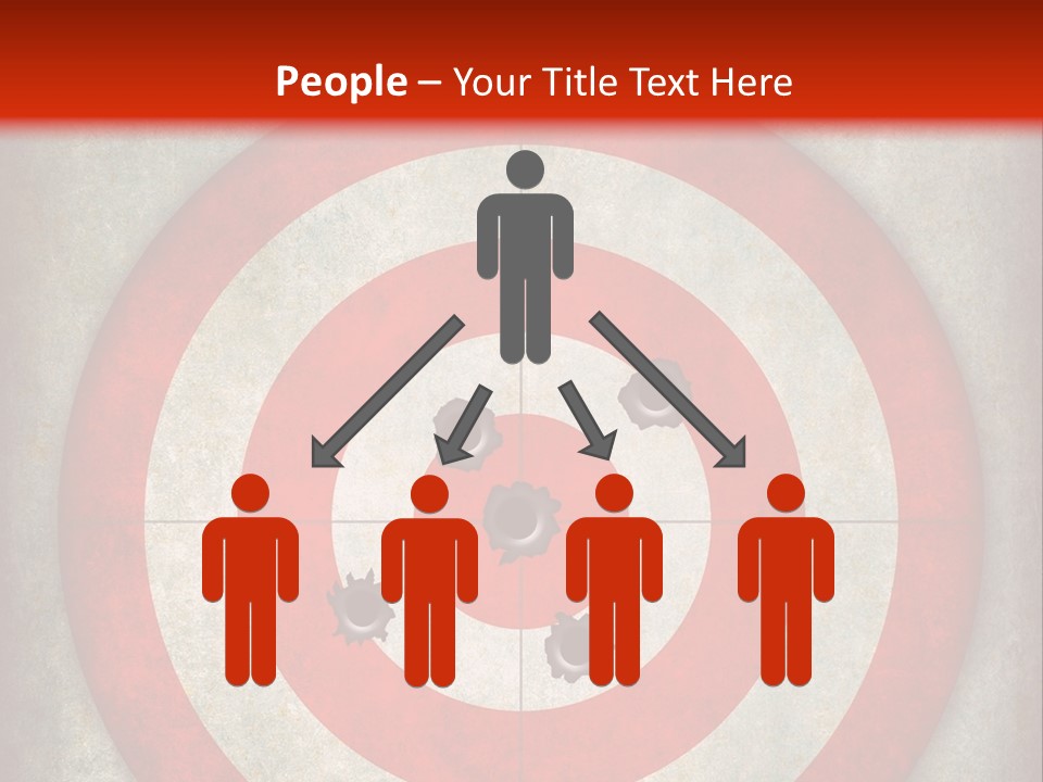 A Red And White Bulls Eye Powerpoint Presentation PowerPoint Template