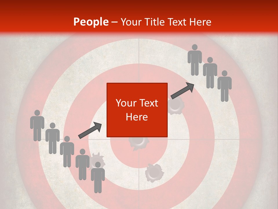 A Red And White Bulls Eye Powerpoint Presentation PowerPoint Template