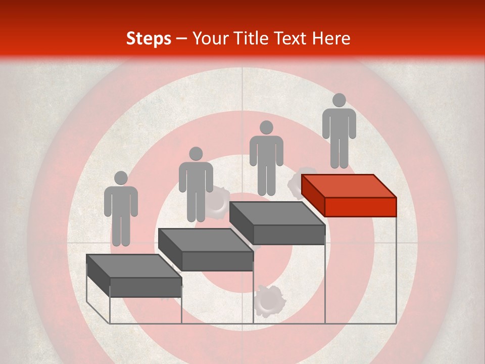 A Red And White Bulls Eye Powerpoint Presentation PowerPoint Template