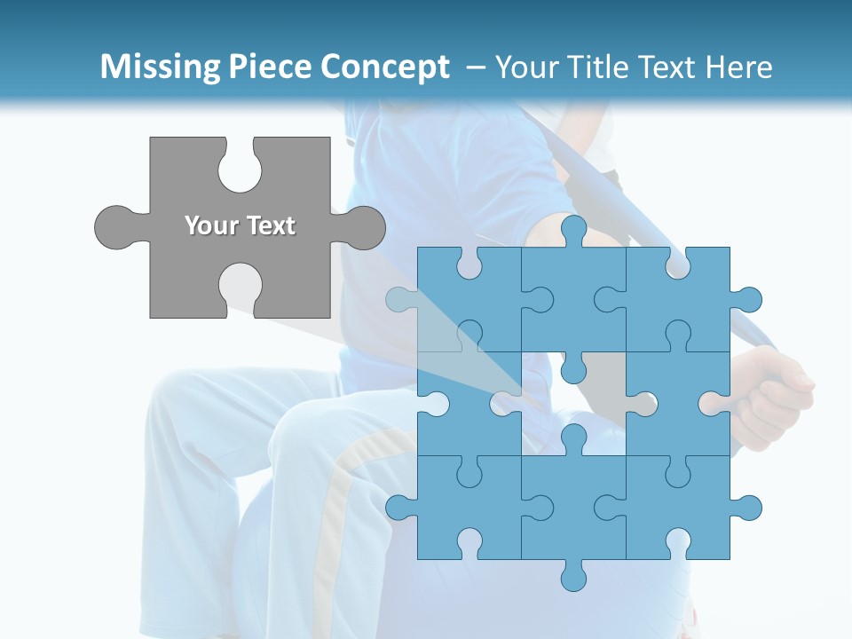 A Man And A Woman Are Exercising On Exercise Balls PowerPoint Template