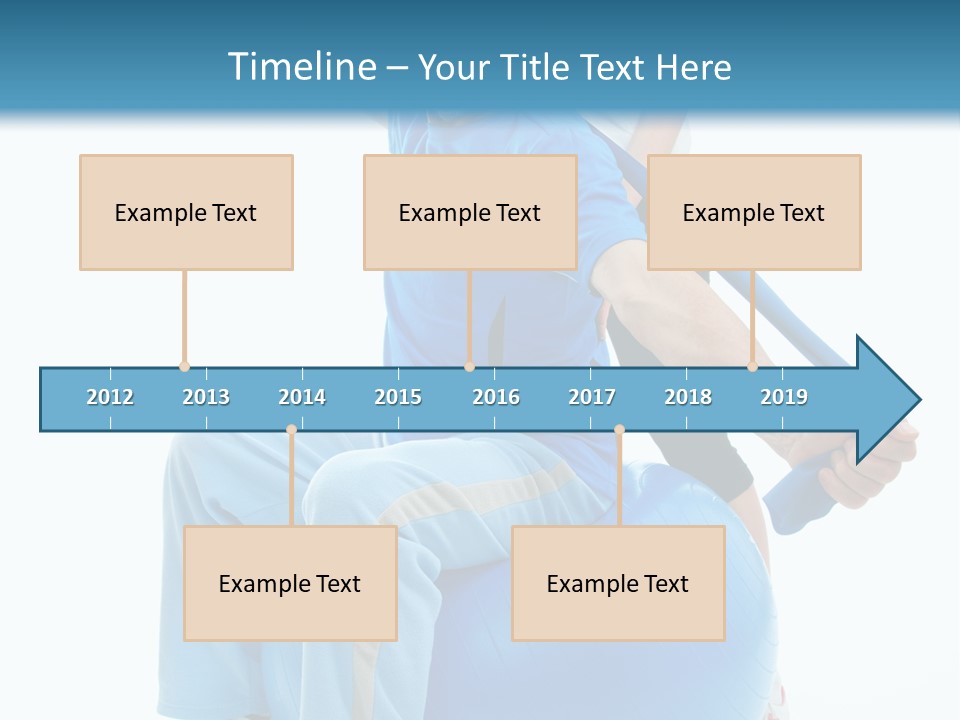 A Man And A Woman Are Exercising On Exercise Balls PowerPoint Template