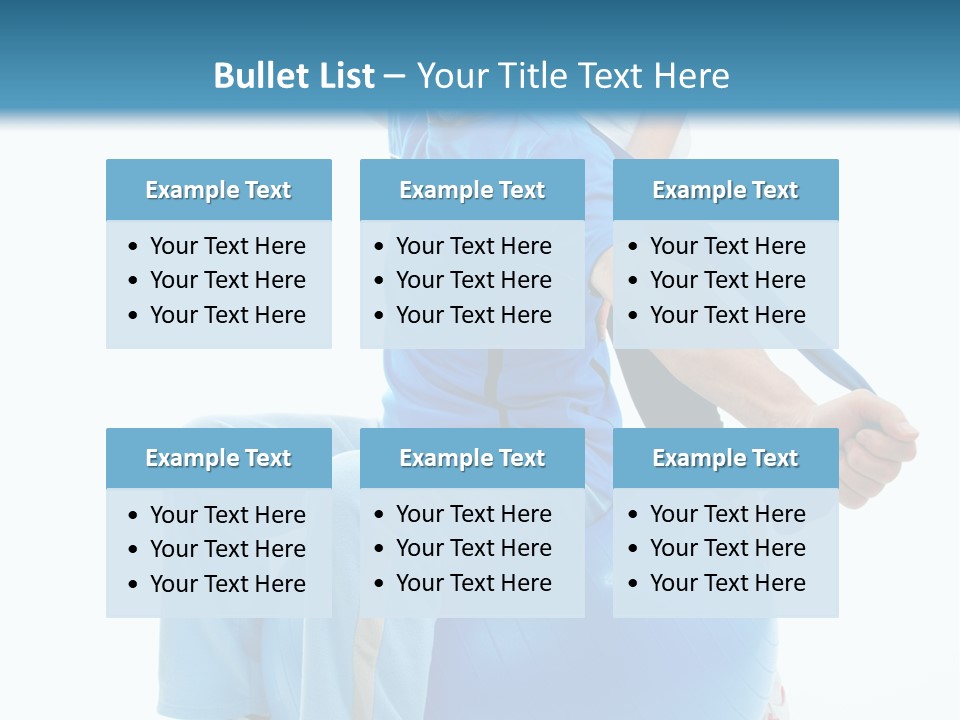 A Man And A Woman Are Exercising On Exercise Balls PowerPoint Template