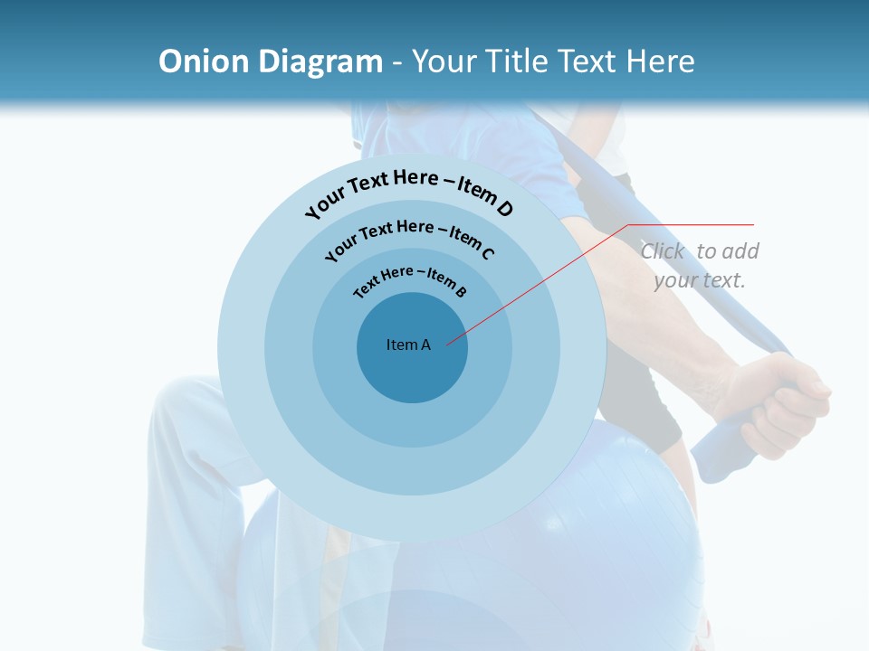 A Man And A Woman Are Exercising On Exercise Balls PowerPoint Template