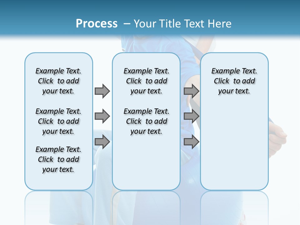 A Man And A Woman Are Exercising On Exercise Balls PowerPoint Template