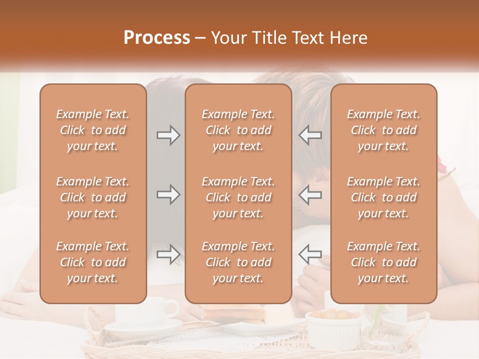 A Man And Woman Laying In Bed With A Rose PowerPoint Template